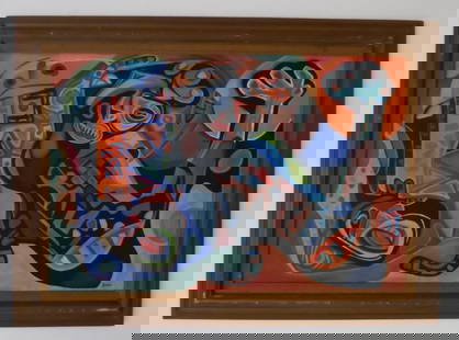 Peter Busa ( Untitle ): Peter Busa : ( no coa )Size: 36"W x 24"H inches Year Created: Not DatedSignature: Signed Lower RightMedium/Ground: Acrylic on canvasArtist Biography : Peter Busa Born: 1914 - Pittsburgh, PennsylvaniaD