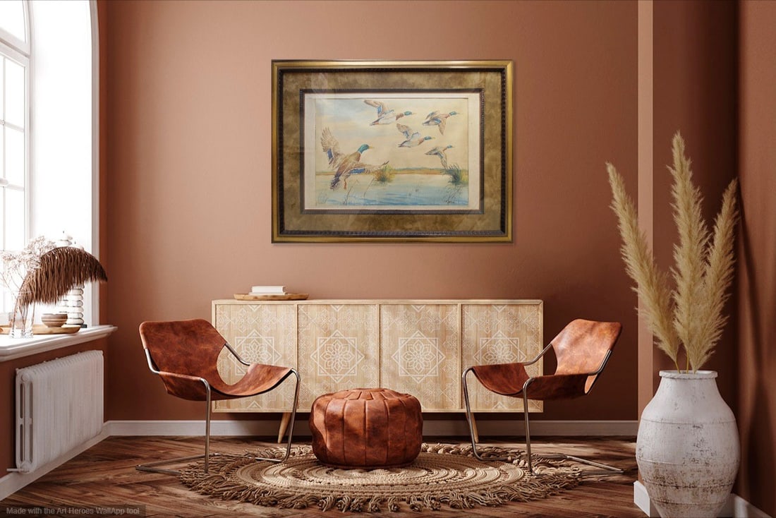 Frank Weston Benson ( "Morning Ascent: Wild Ducks Above the Wetlands" ) (1 of 7)