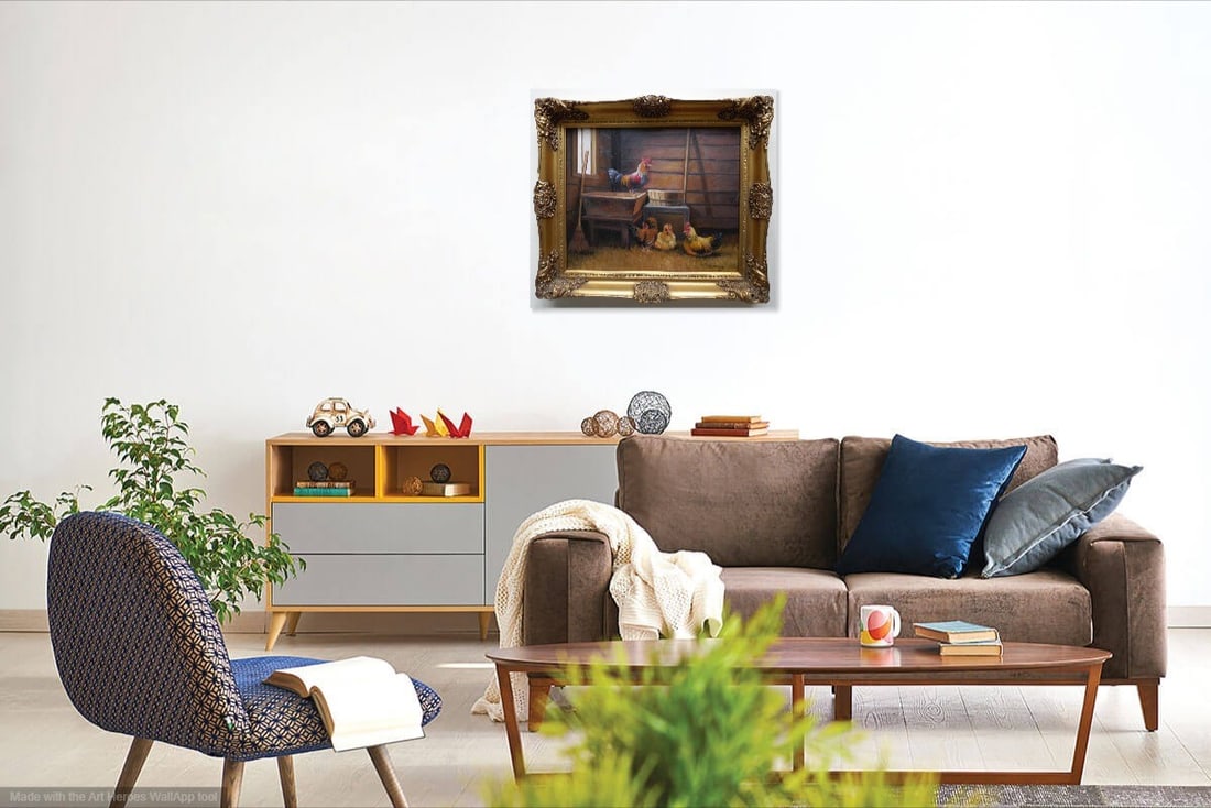 Charles Emile Jacque: Charles Emile Jacque ..Medium/Ground: 0il on Panel Size : 24"W x 20"H . inches Signature: Signed ( Lower Right ) Year Created: not Dated Artist.. NO COA . SOLD AS IS : Biography : Charles Emile Jacque