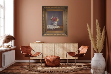 Artist : Dod Procter: untitle ( Still Life of Flowers )