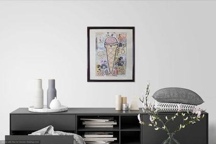 Donald Baechler ( the great pink cone )