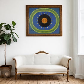 In the style of Billy Al Bengston – Abstract Target Composition, 1960