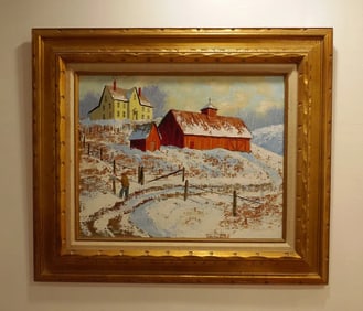 In the style of Miller – Untitled Composition, Oil on Canvas