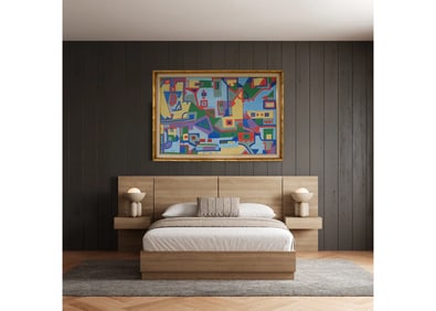 In the style of Peter Busa – Abstract Landscape, Acrylic on Canvas