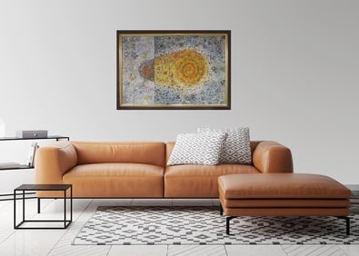 In the style of Richard Pousette-Dart – Abstract Expressionist Composition, Acrylic on Canvas