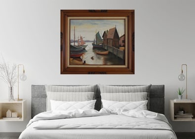 In the style of Thomas L. Hunt – California Impressionist Landscape, Oil on Board