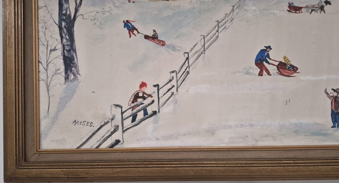 Atributed to : Grandma Moses " Winter " ( Atributed ) - 8