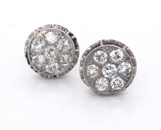 Diamond Cluster Earrings