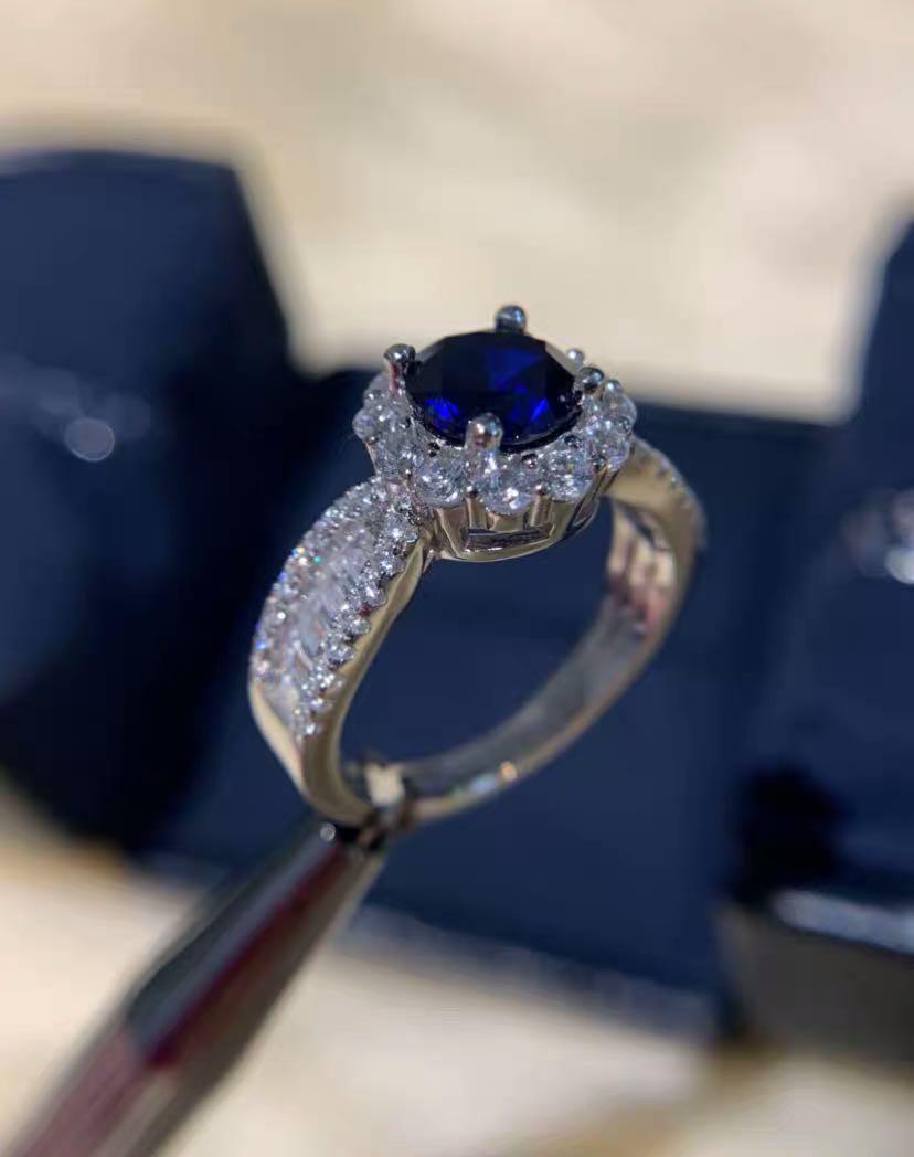 925 Silver 1ct Tanzanite Ring - 2