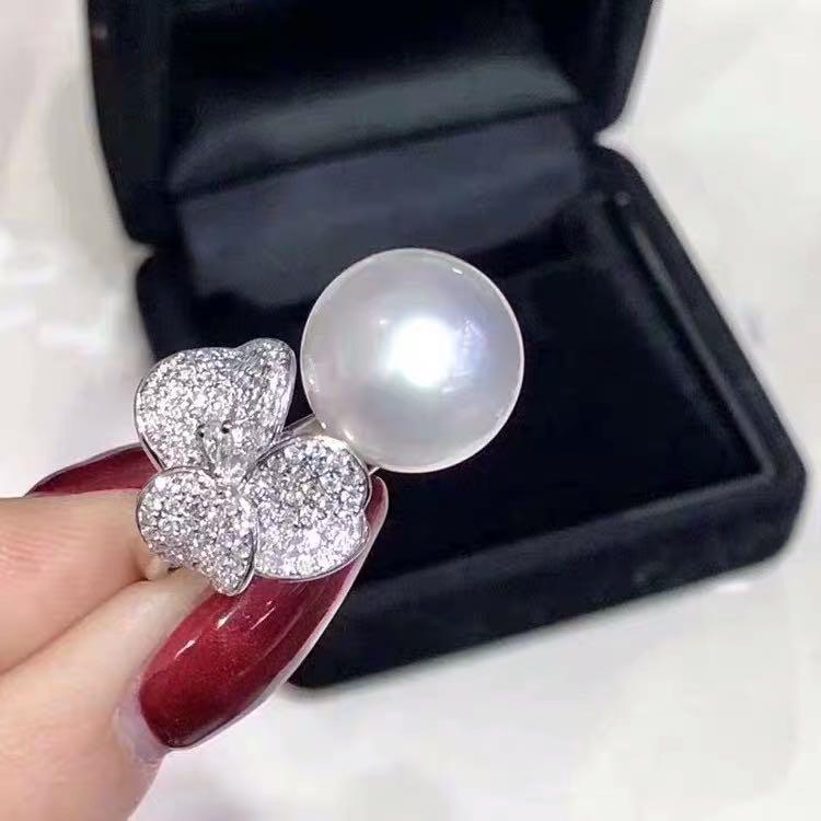 Natural Edison Pearl 925 Silver Ring - 3