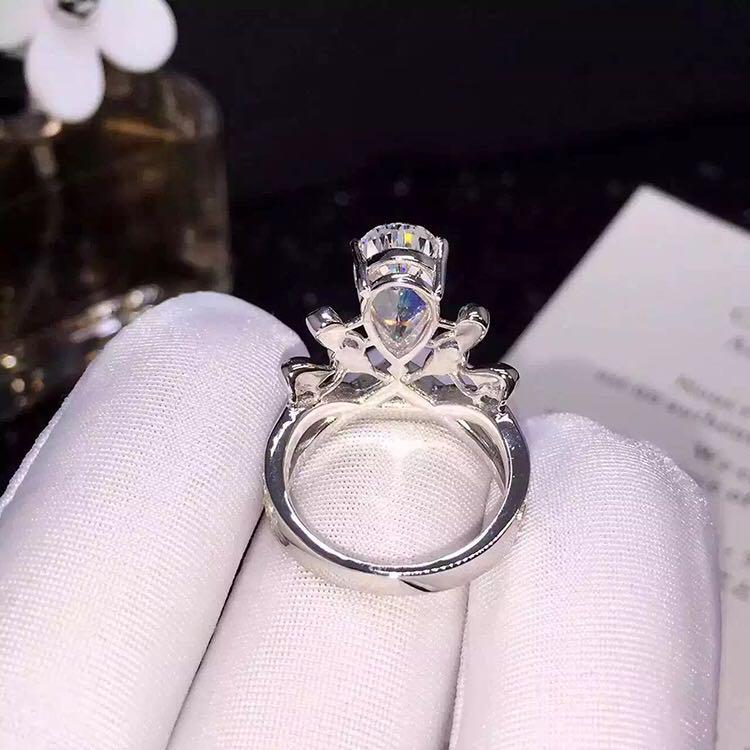 925 Silver 3ct Gem Ring - 5