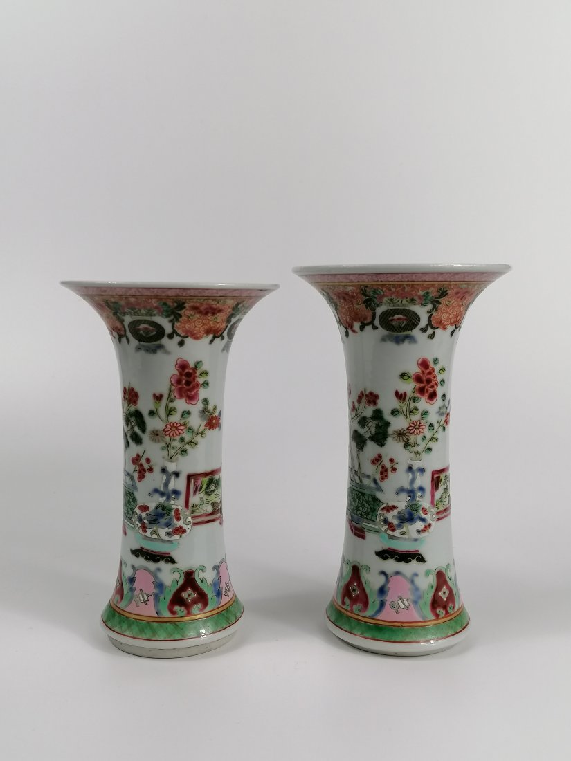 A pair of Famille Rose Gu (1 of 11)