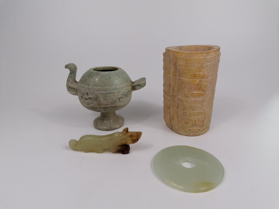 A group of Chinese Archaic stylish jade (1 of 8)