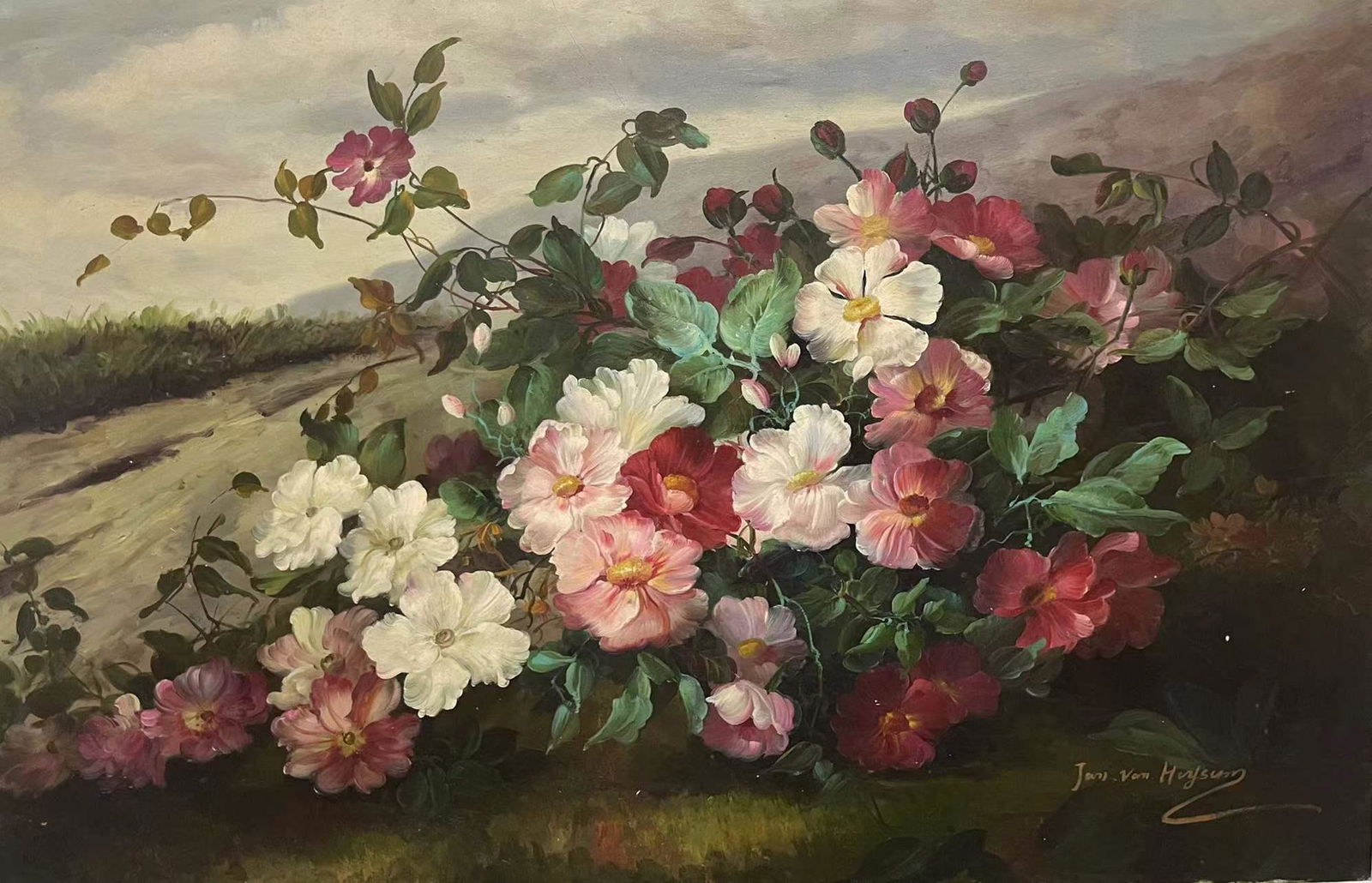 A Bunch of flowers Oil painting on Canvas (1 of 1)