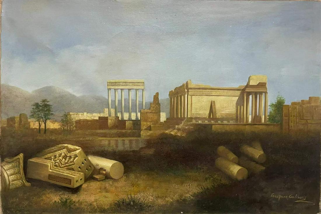 The relics of ancient city Oil painting (1 of 1)