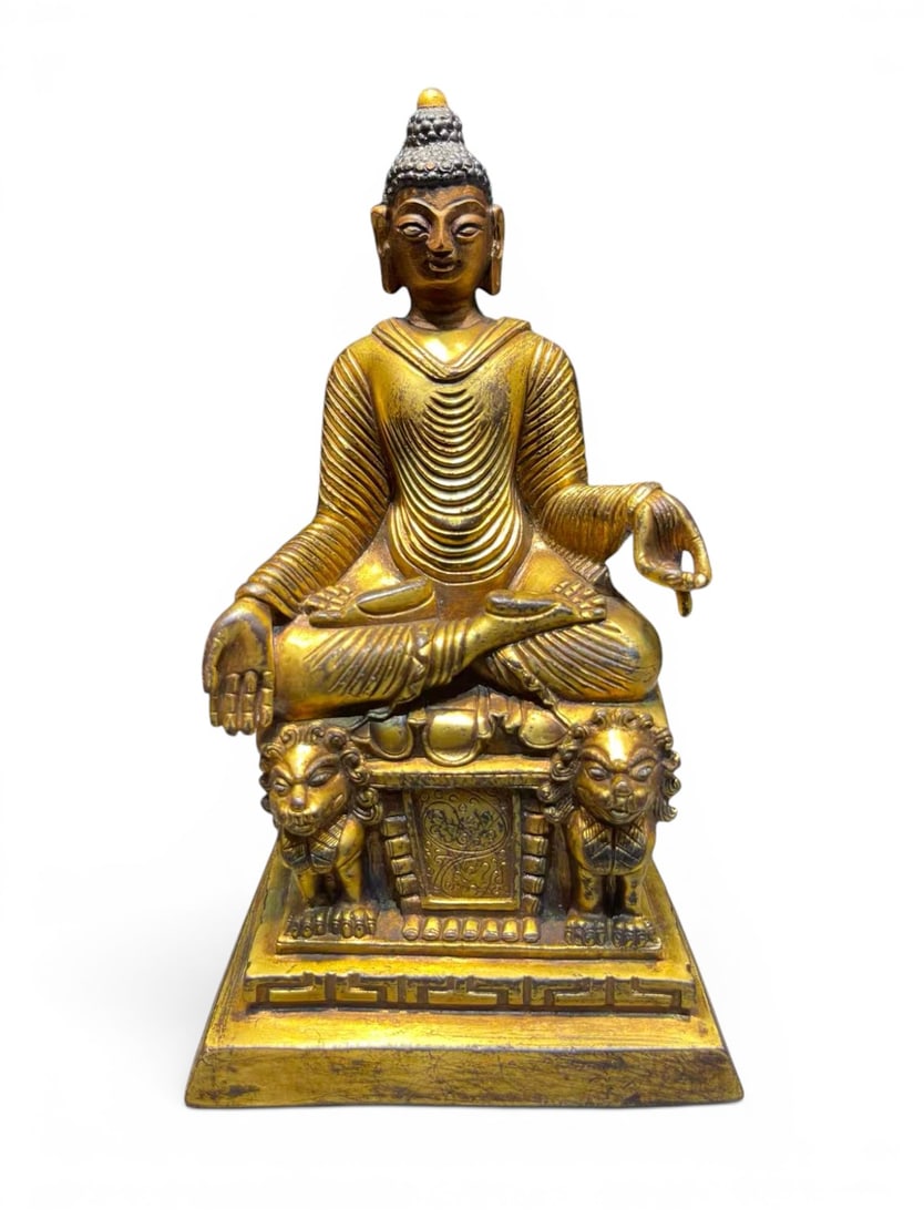 Chinese Himalayan Art, Tibet, A Swat-Style Figure of Shakyamuni, 14th-16th Century (1 of 6)