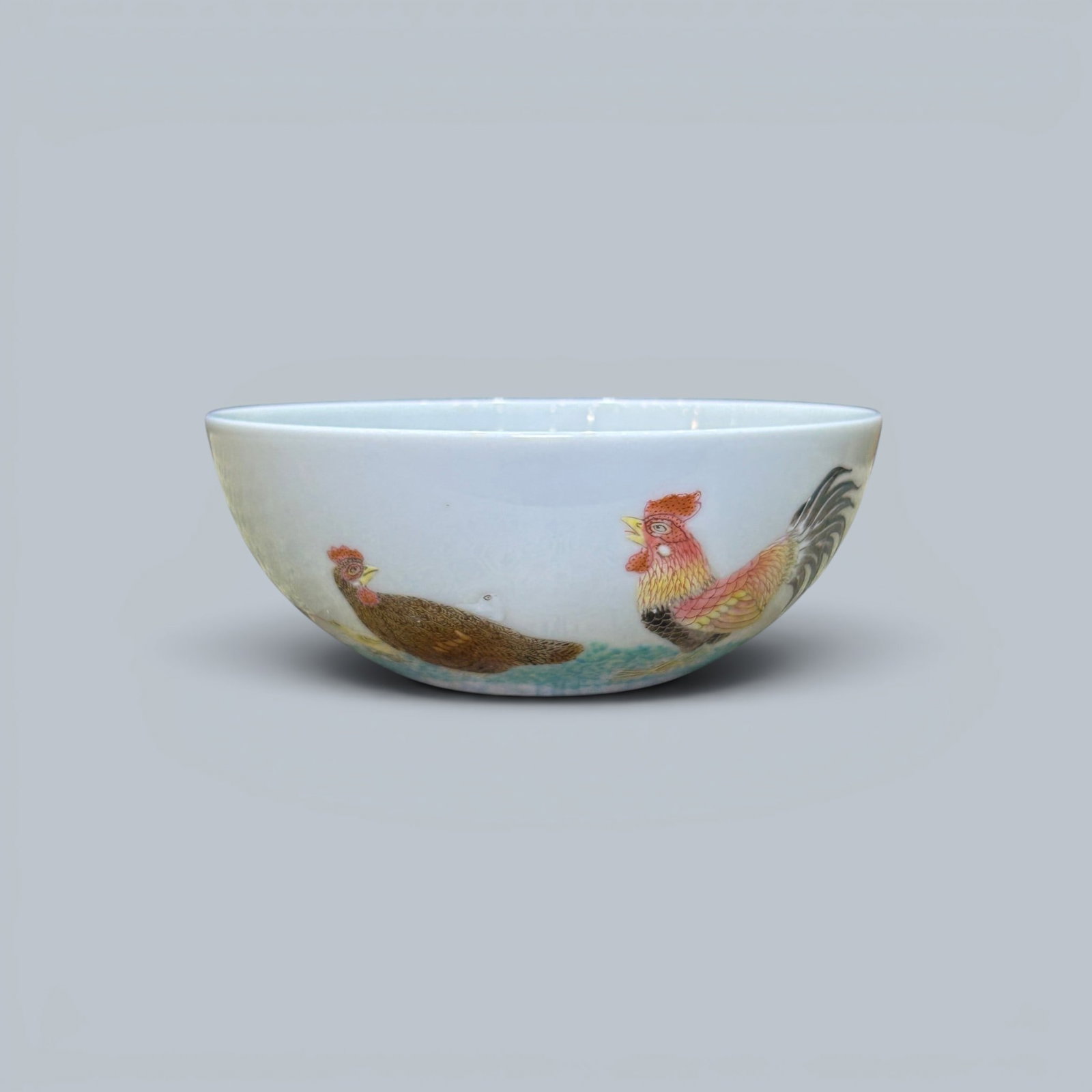 Chinese Art, A Famille Rose Cup Decorated with Chickens, 18th Century, Qing Dynasty (1 of 9)