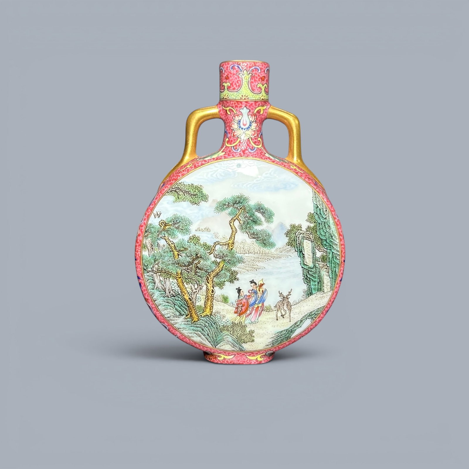 Chinese Art, A Falangcai Vase Decorated with Figures, 18th Century, Qing Dynasty (1 of 12)