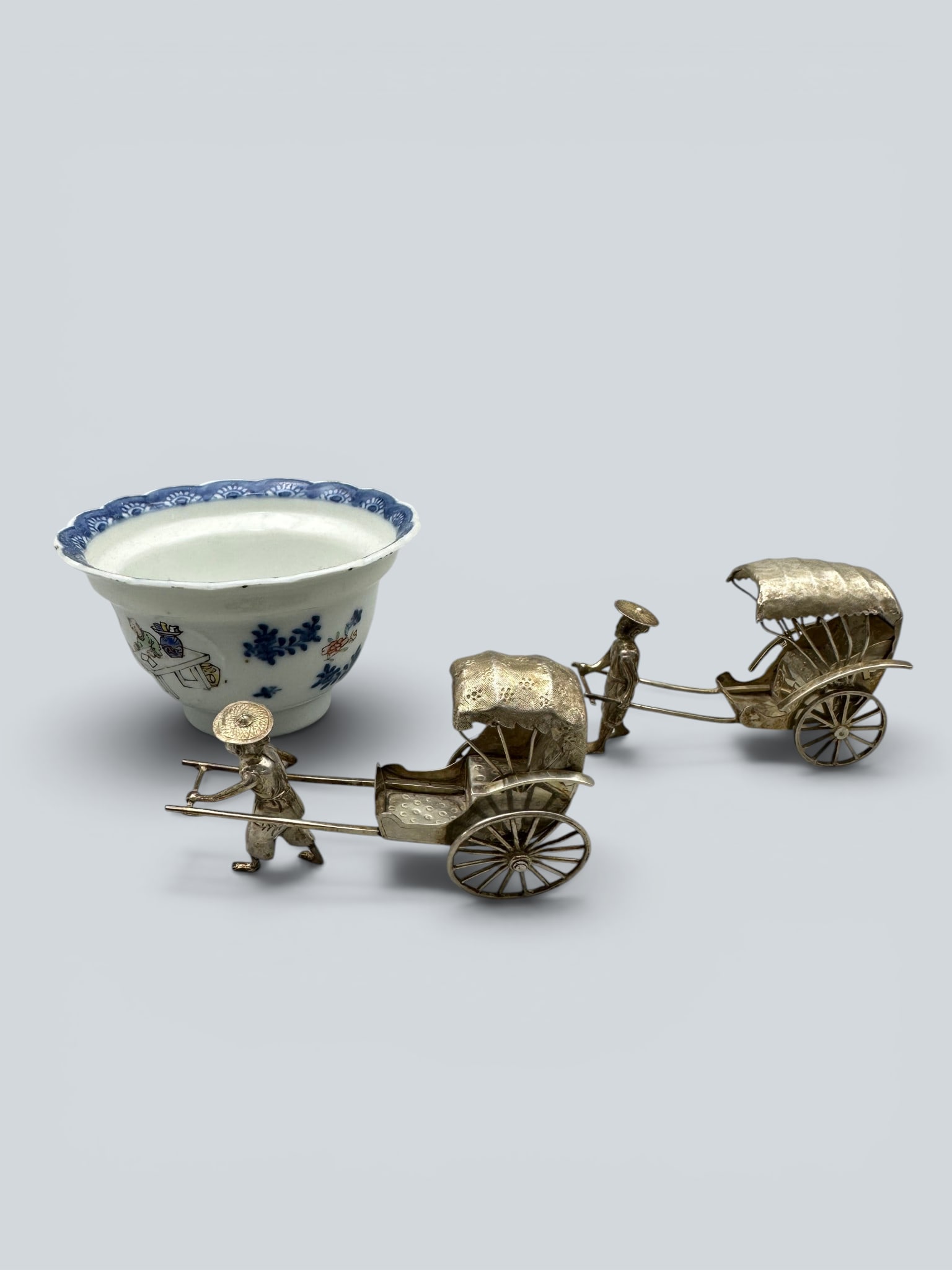 Chinese Art, A Group of Cups and Silver Objects, 18th-20th Century (1 of 4)