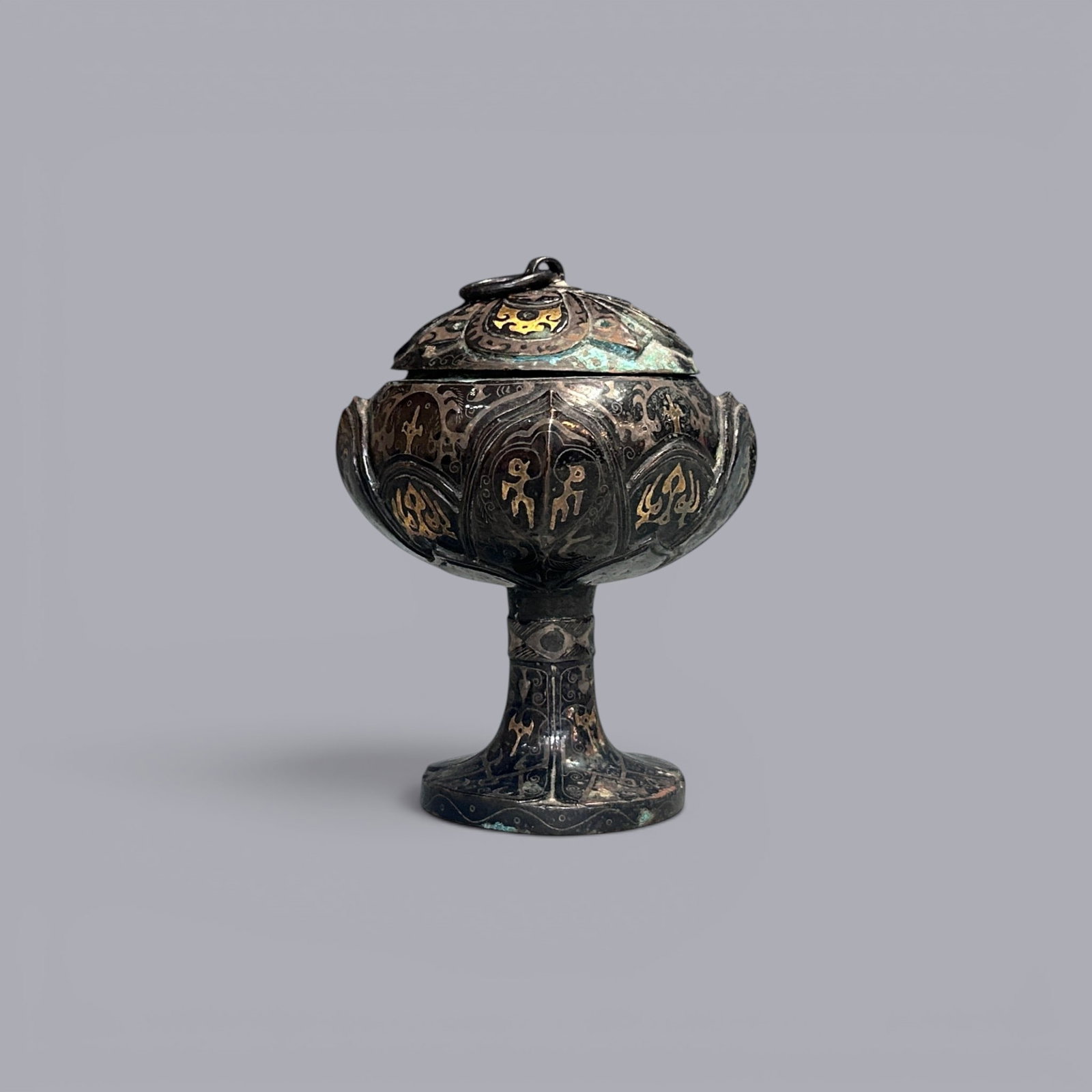 Chinese Art, A Bronze Dou Vessel, 3rd Century BC-3rd Century AD, Han Dynasty (1 of 6)