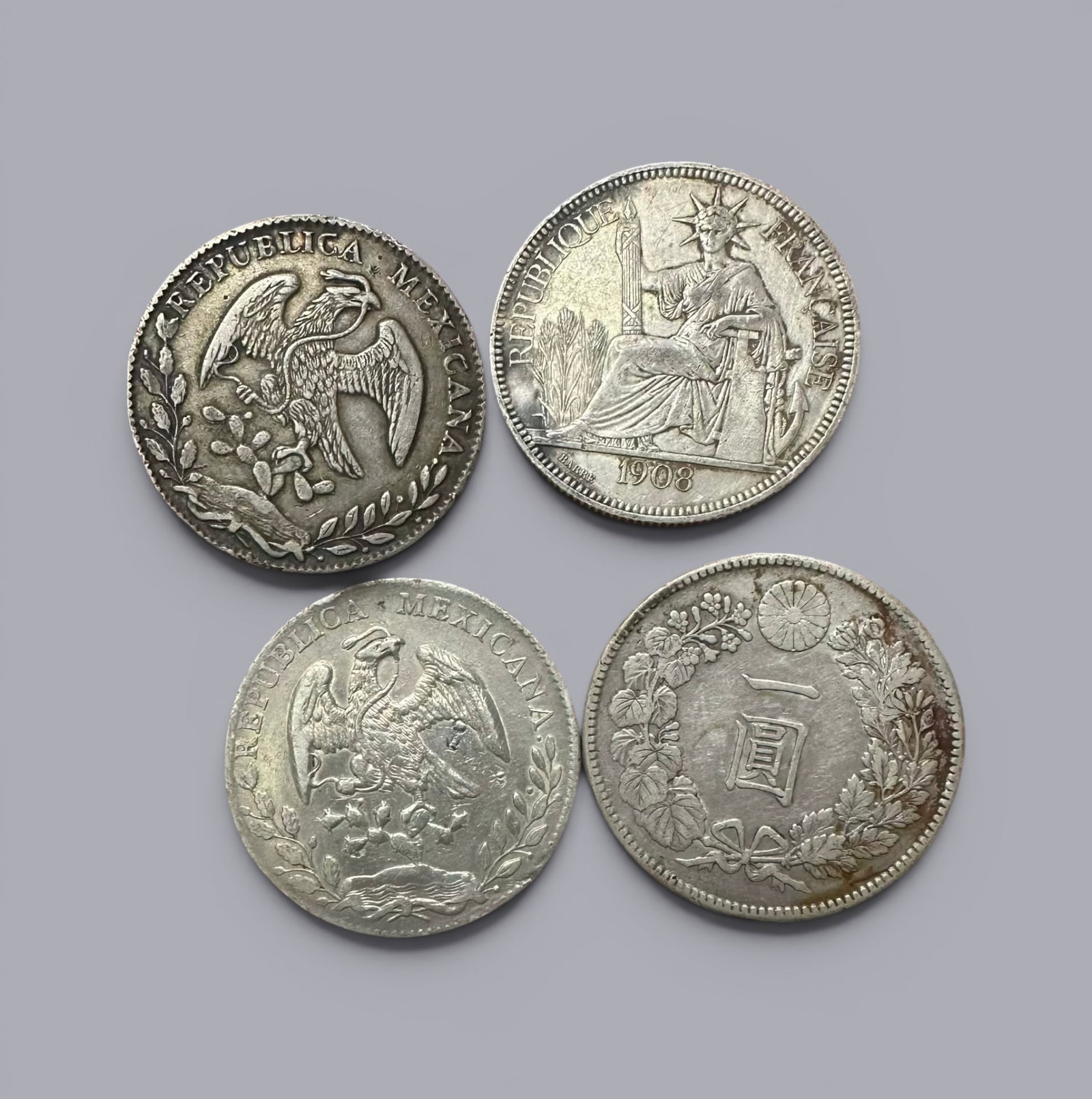 A Collection of Silver Coins, 19th-20th Century: Chinese Art, A Collection of Silver Coins, 19th-20th Century, Various Sizes .