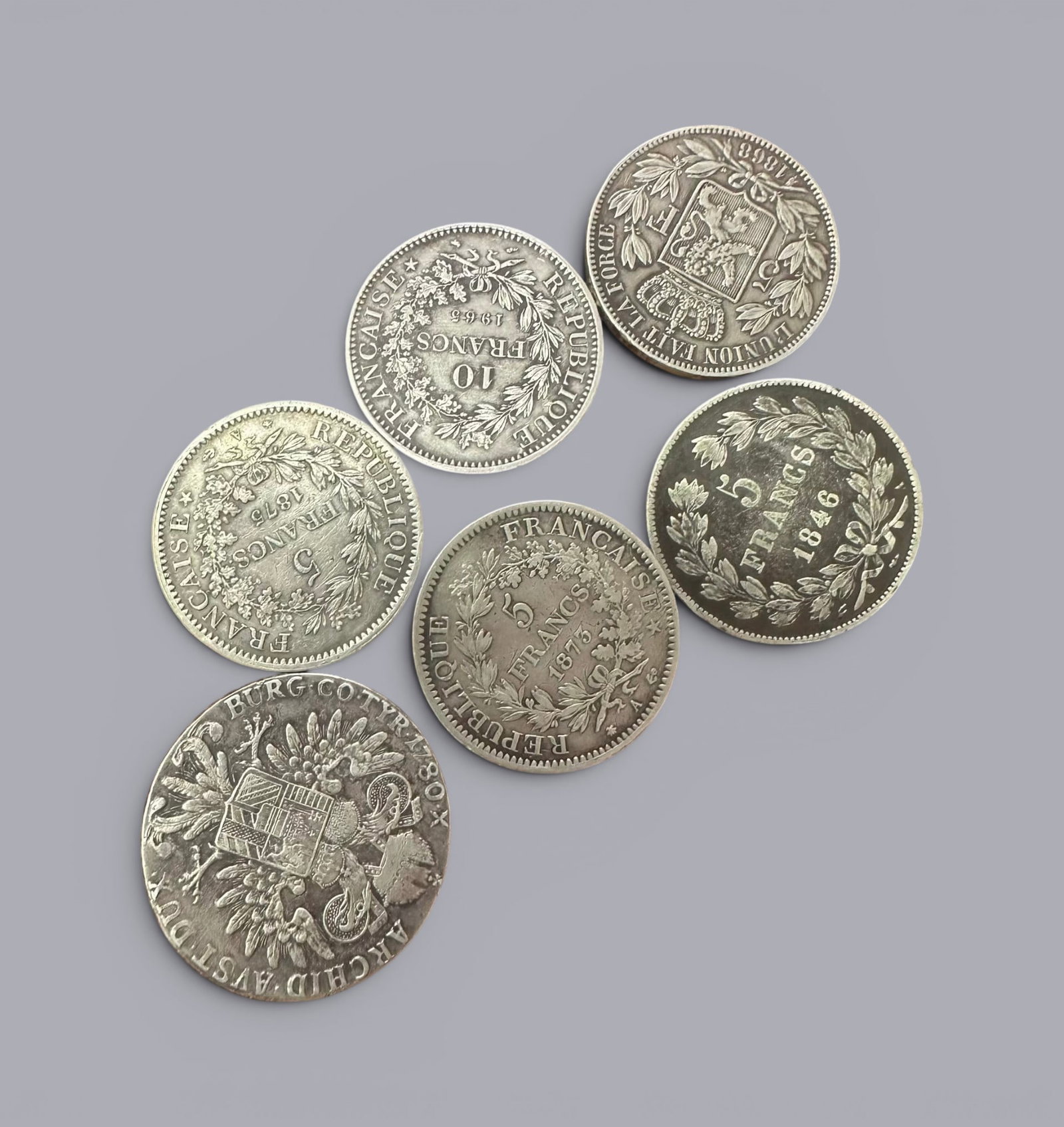 A Collection of Silver Coins, 19th-20th Century: Chinese Art, A Collection of Silver Coins, 19th-20th Century, Various Sizes .