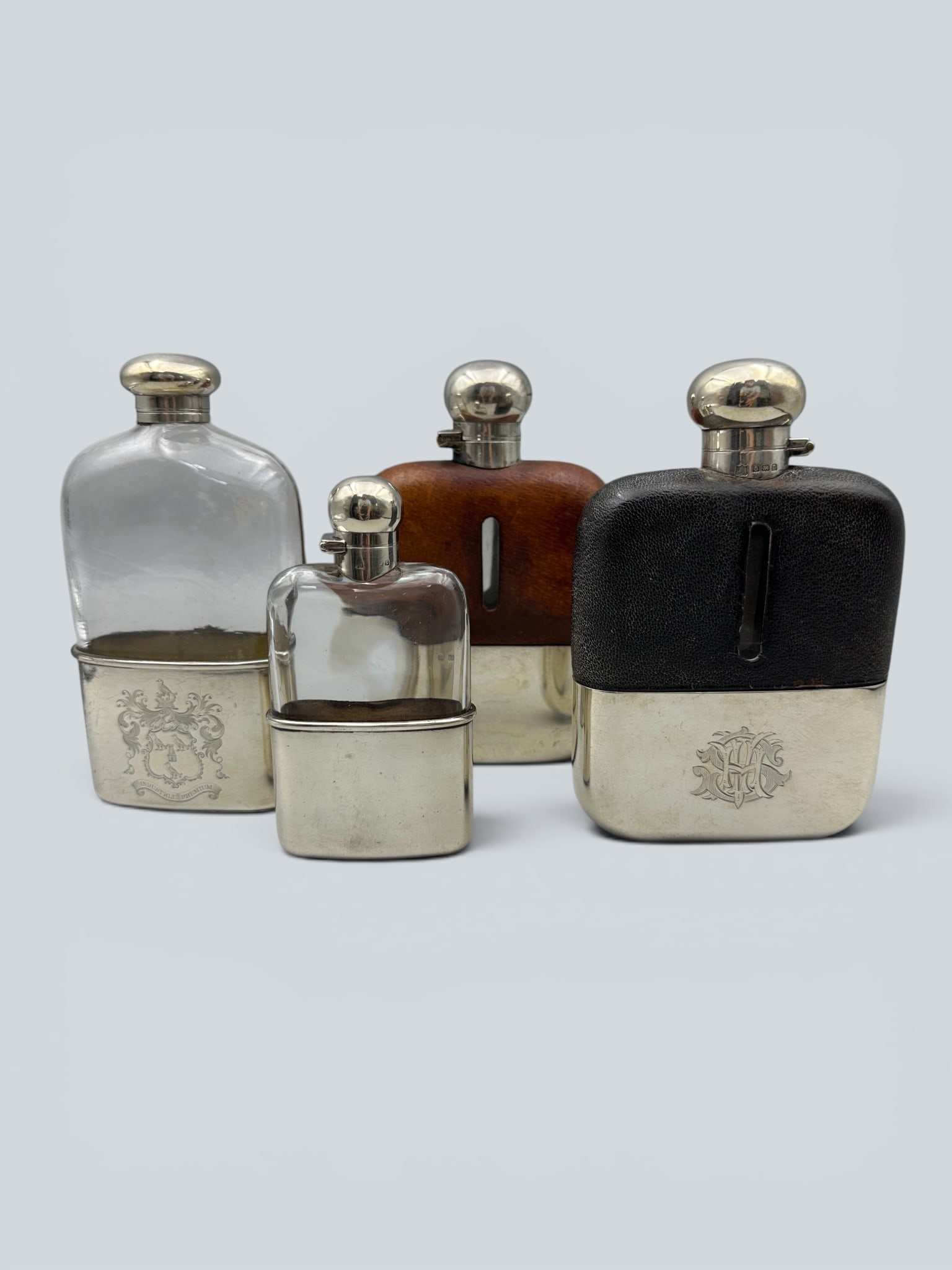 A Group of Silver Wine Ewers, 17th-19th Century: A Group of Silver Wine Ewers, 17th-19th Century, Various Sizes, Largest: Height 15 cm.
