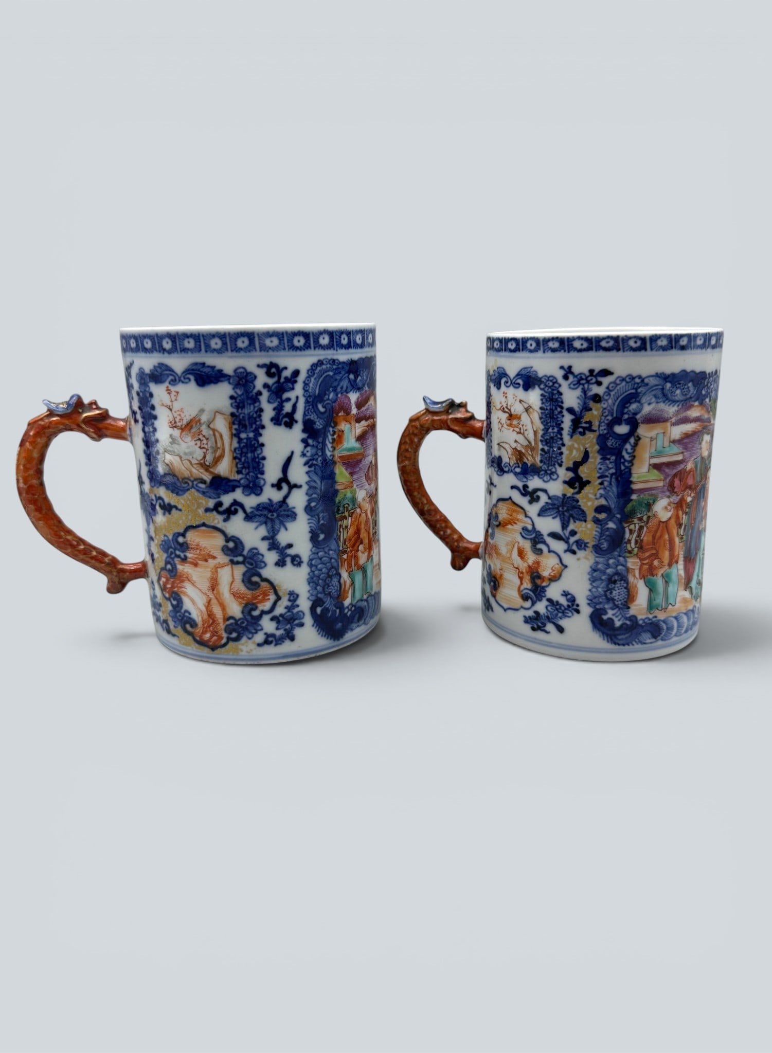 Chinese Art, A Canton Enamel Cup Decorated with Figures, 18th Century, Qing Dynasty: Chinese Art, A Canton Enamel Cup Decorated with Figures, 18th Century, Qing Dynasty, Height 14.2 cm