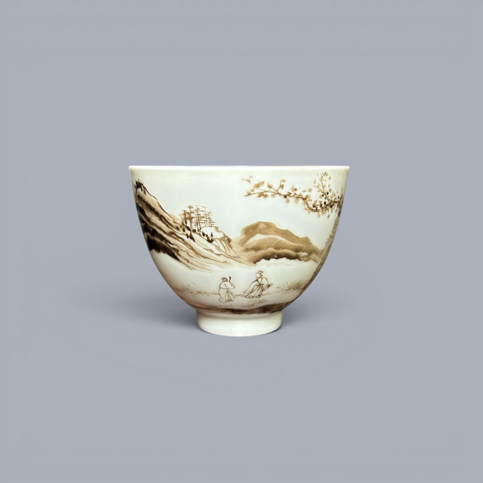 Chinese Art, A Moca Cai Cup Decorated with Landscapes, 18th Century, Qing Dynasty (1 of 14)