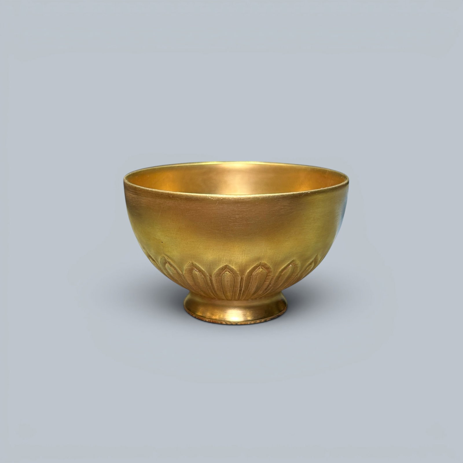 Chinese Art, A Gilt Cup, 18th Century, Qing Dynasty (1 of 3)