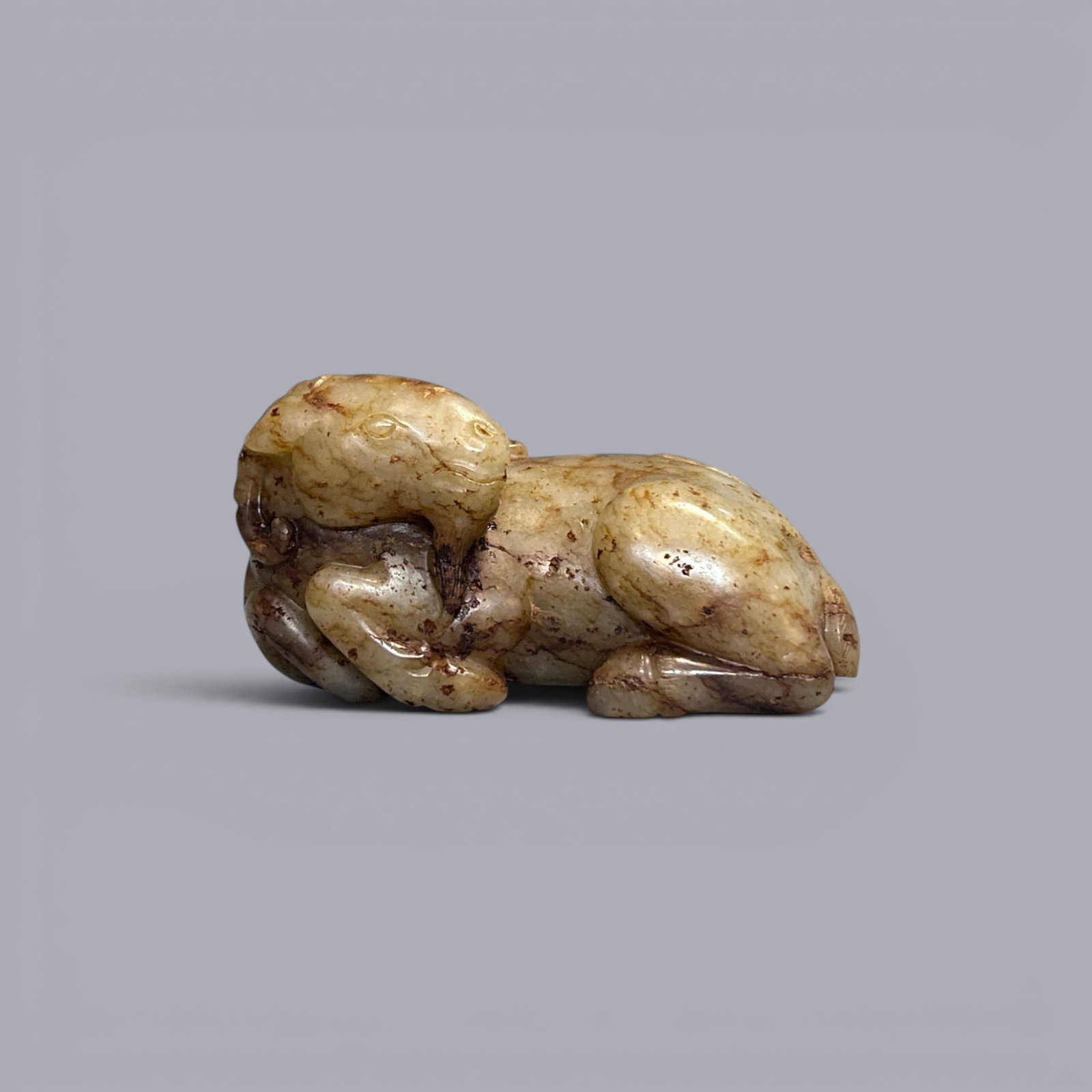Chinese Art,A Jade Beast, 10th–13th Century, Song Dynasty: Chinese Art ?A Jade Beast, 10th–13th Century, Song Dynasty, Height 6.3 cm, Length 12 cm.