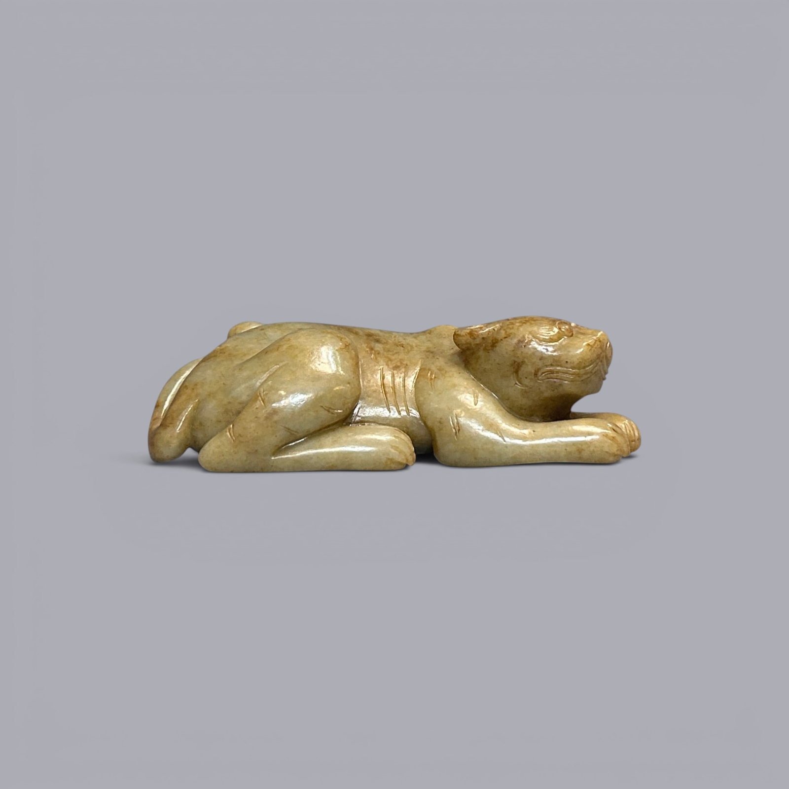 Chinese Art, A Jade Beast, 10th–13th Century, Song Dynasty: Chinese Art, A Jade Beast, 10th–13th Century, Song Dynasty, Length 12.5 cm Condition Report:good condition, no issues