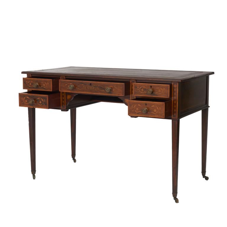 Late 19th century English Edwardian desk (1 of 2)