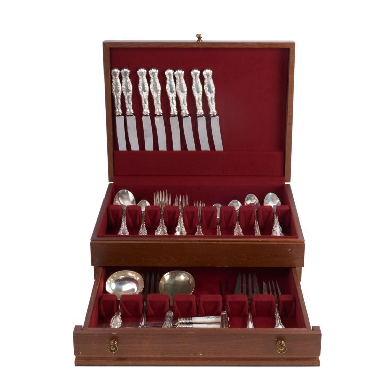 Misc.Gorham Sterling Silver Flatware Set in Wooden Box (1 of 5)