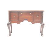 American Cabinet makerâ€™s sample 19th century American rare small size  miniature-lowboy . The