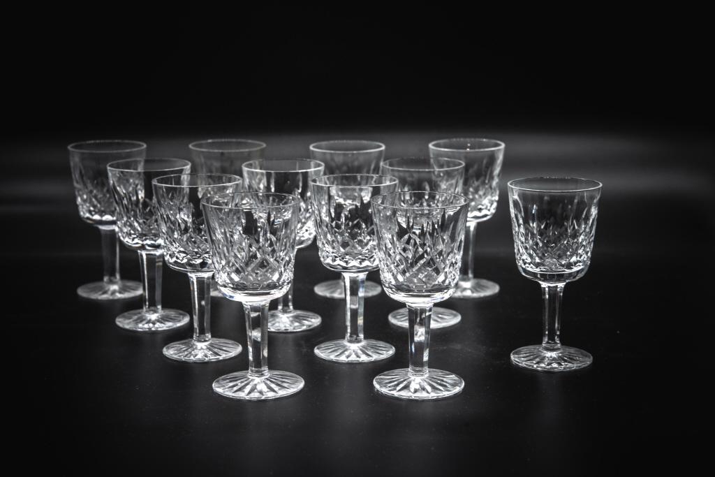 Waterford crystal cordial glasses lot of 12 Waterford crystal stemware cordial glasses lot of 12 (1 of 3)
