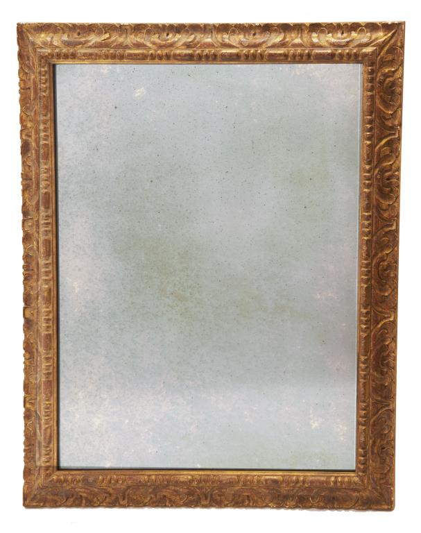 17th century Italian style Mirror 17th century Italian style carved and gilt wood frame with antique (1 of 1)