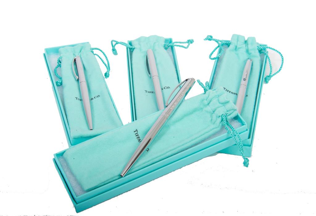 Tiffany & Co sterling silver pen lot Lot of four genuine Tiffany & Co sterling silver pens new in (1 of 3)