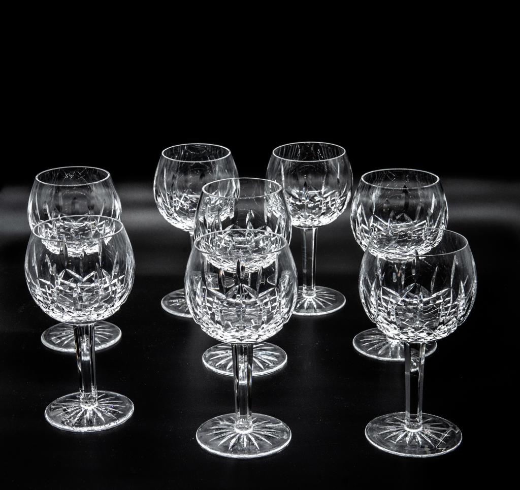 Waterford crystal water goblets lot of 8 Waterford crystal stemware large water goblets lot of (1 of 3)