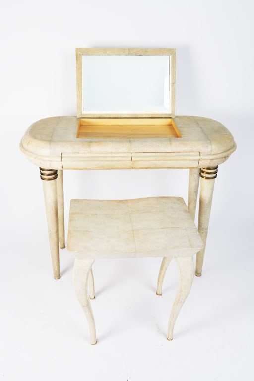 R&Y Augousti Shagreen Vanity Table and Chair (1 of 20)