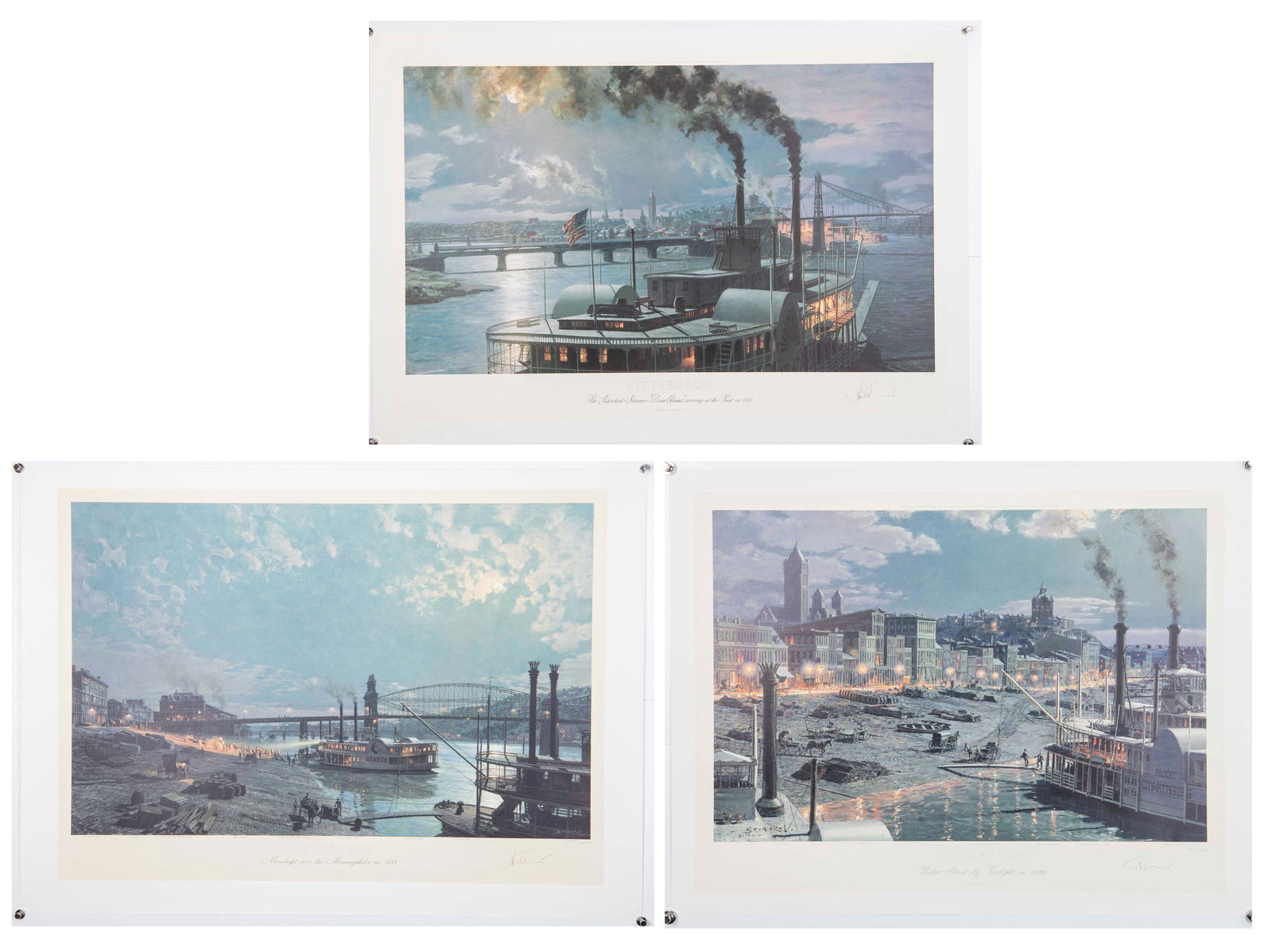 Group of 3: Pittsburgh by John Stobart (1 of 7)