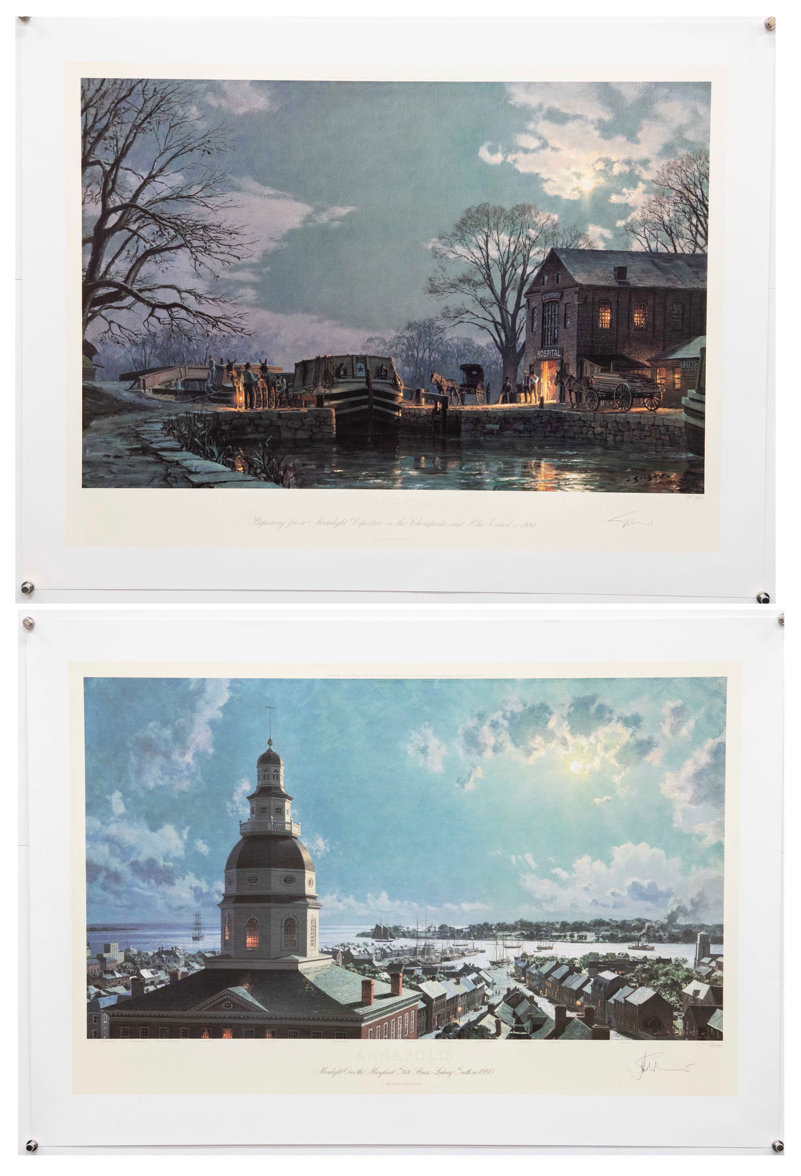 Group of 2: Annapolis & Georgetown by John Stobart (1 of 5)