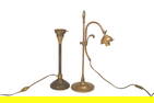 Lot of 2 Brass 20th Century Lamp Bases