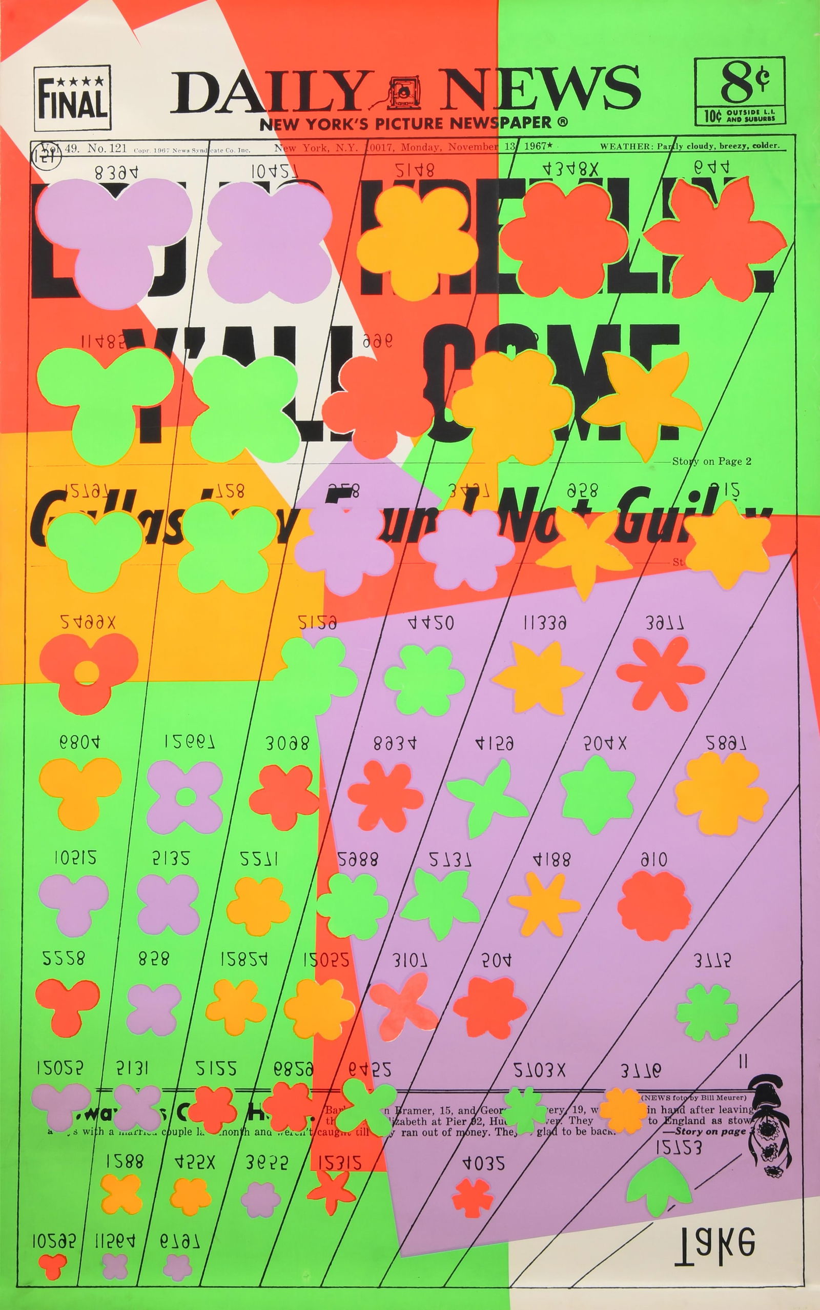 Andy Warhol, American 1928-1987, Andy Warhol, 'Daily News 1967', Screenprint (1 of 20)