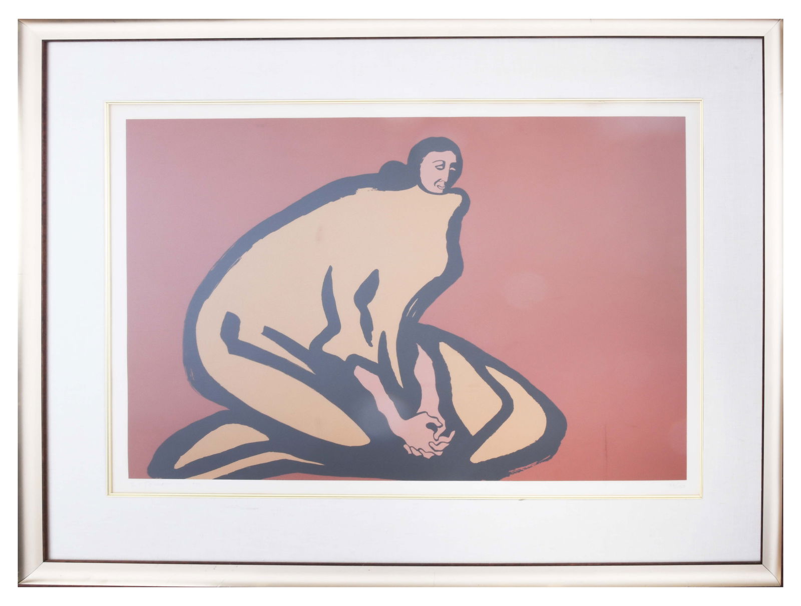R C Gorman, 1931-2005, R C Gorman, Seated Woman, Serigraph on Cream Wove Paper (1 of 3)