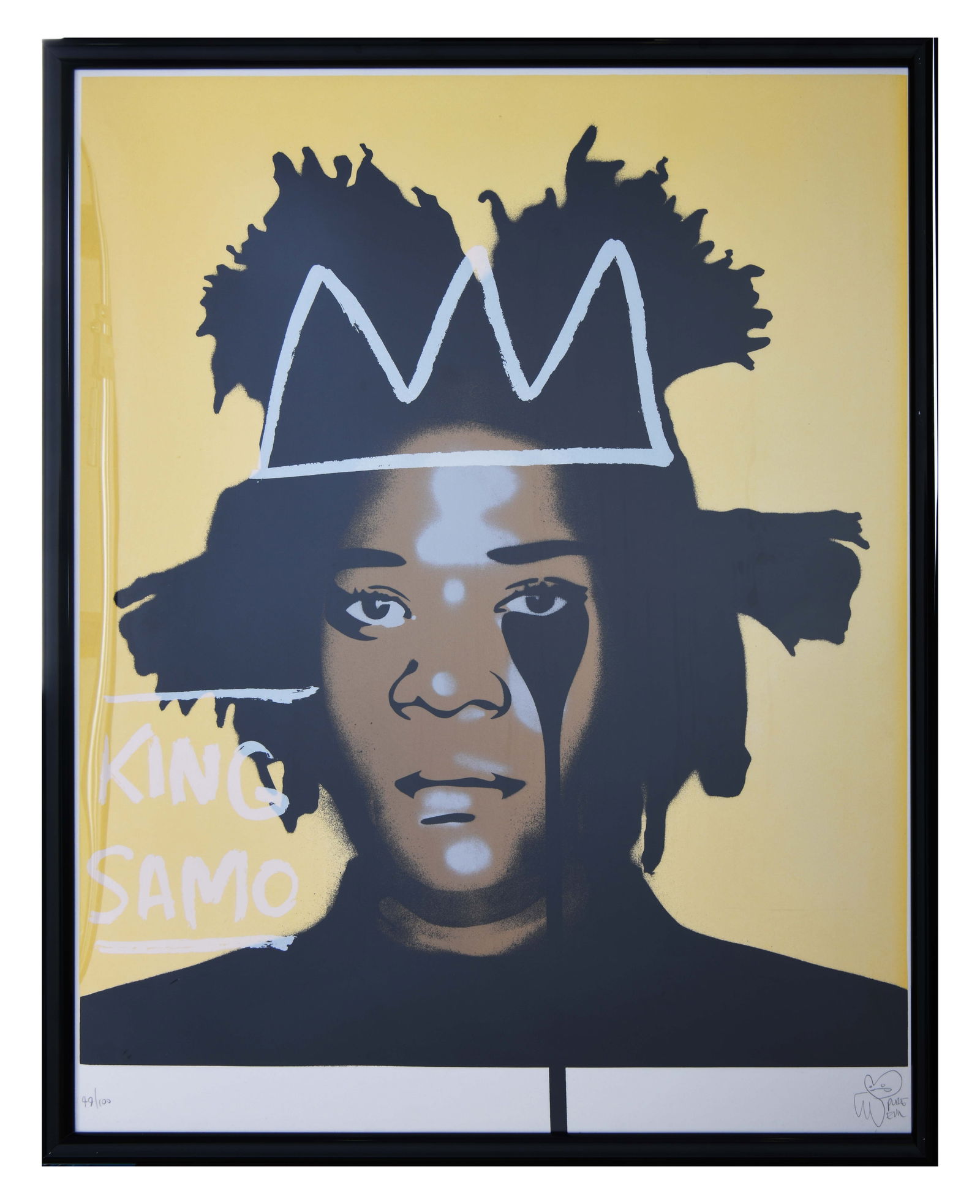 Pure Evil, United Kingdom 1968-, Pure Evil, Jean Michel Basquiat's Nightmare, 2014: Pure EvilUnited Kingdom, 1968-Pure Evil, Jean Michel Basquiat's Nightmare, 2014Pure Evil, Jean Michel Basquiat's Nightmare 97/100, 2014Pure Evil explains that a chance email from a Chinese “copy vil
