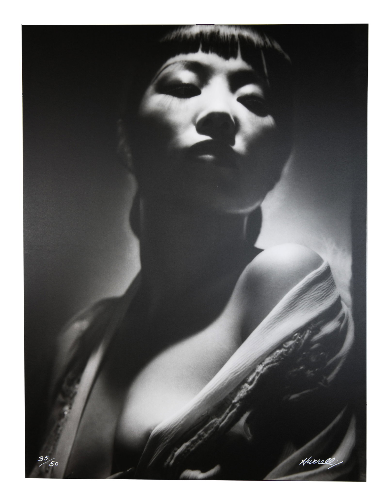 George Hurrell, Los Angeles, CA 1904-, Anna May Wong, George Hurrell, 35/50, Gelatin Silver: George HurrellLos Angeles, CA, 1904-George Hurrell, Anna May Wong , 35/50Gelatin SilverSigned Hurrell edition 35/50UnframedFrom the personal collection of a 3rd generation antiques dealer and a