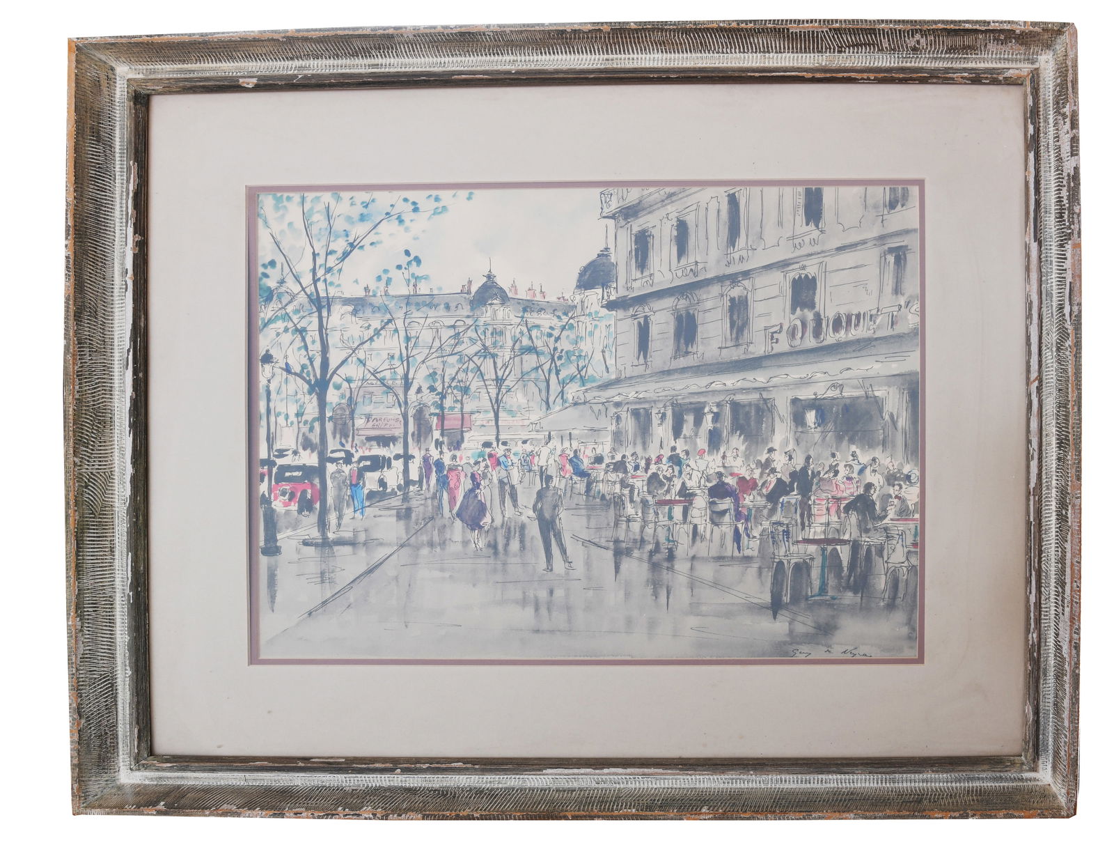Paris Street Scene by Guy De Neyrac (1 of 3)