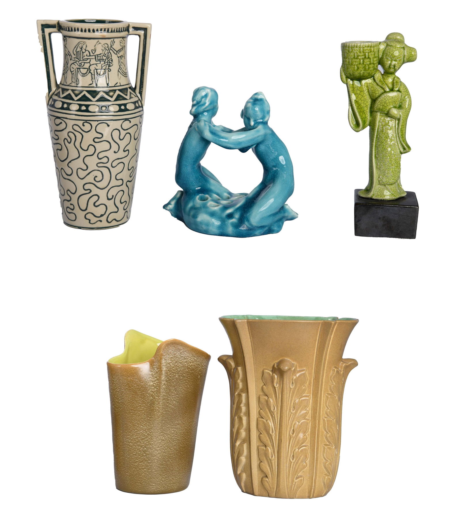 Group of Red Wing Pottery Ceramic Vases (1 of 9)