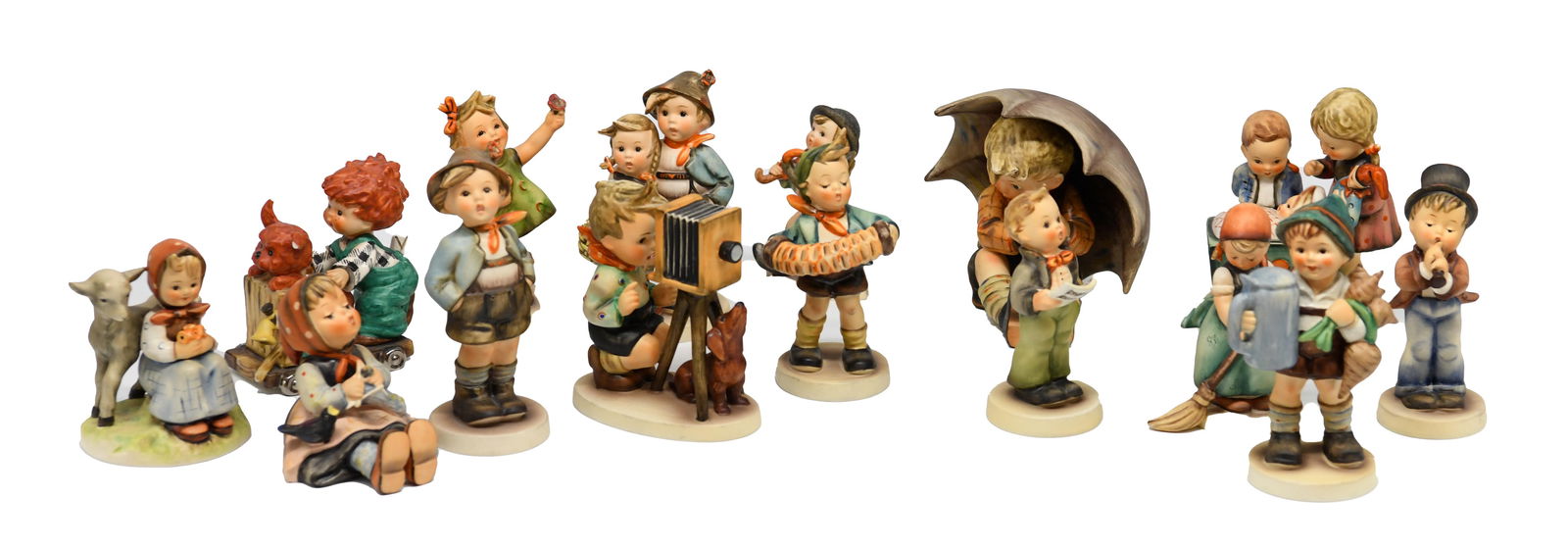 24 x Hummel Ceramics & Prints Incl. Umbrella Boy (1 of 20)